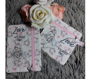 ADVENTSKALENDER 20. Dezember - Stickdatei - Love yourself first Frau LineArt